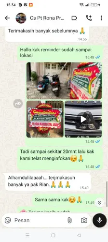 Testimonial Papan Bunga liunggunung